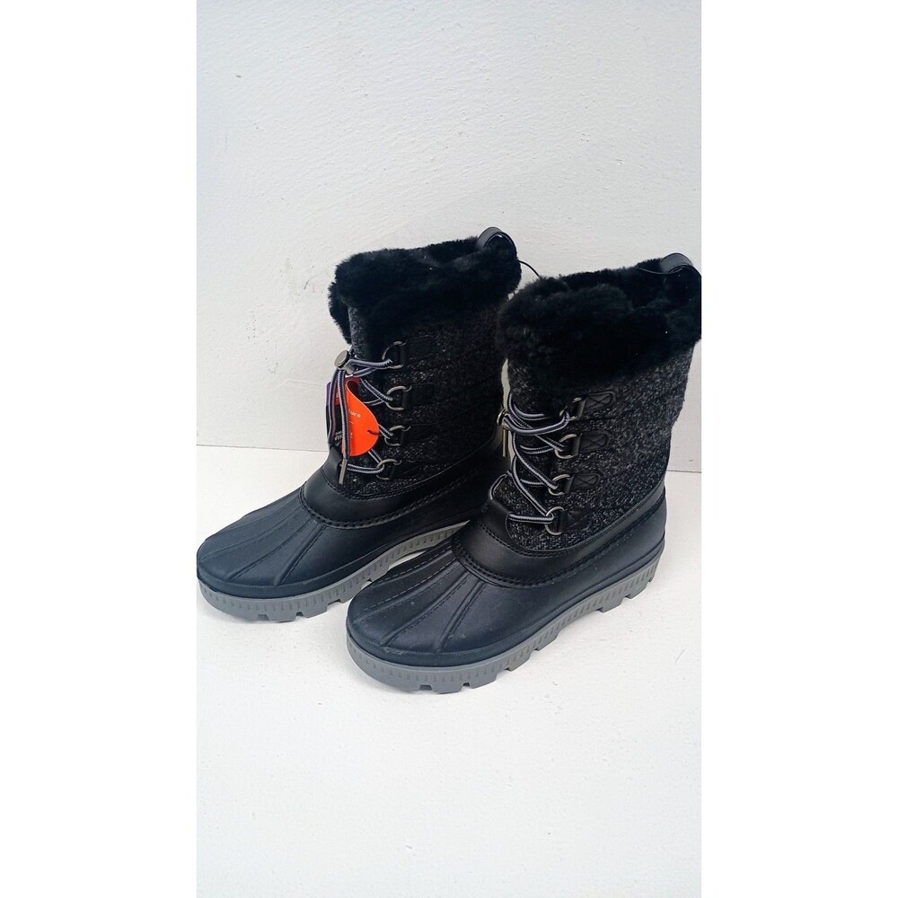 Ozark Trail Womens Winter Boots Lace-up Black Size 7 Black - Picture 5 of 8